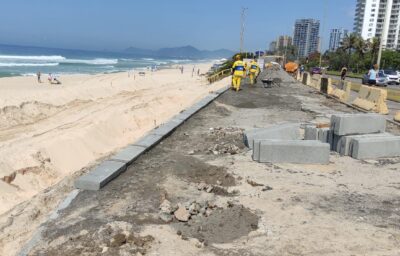 Prefeitura do Rio avança com revitalização da orla da Barra