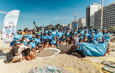 Mutirão de Limpeza recolhe 68kg de resíduos em Copacabana